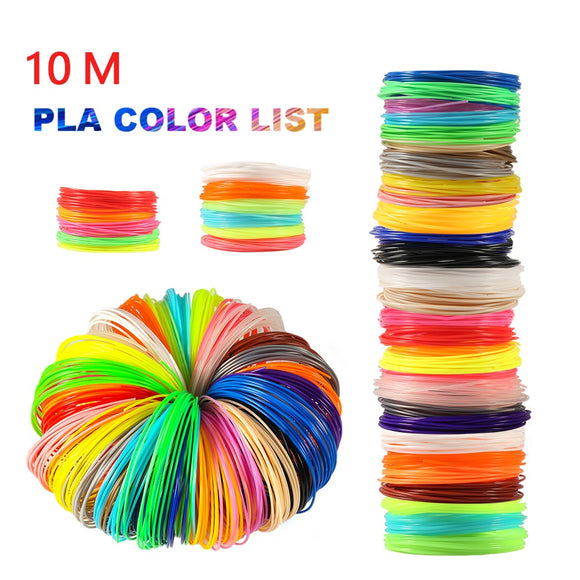 Plastic for 3d Pen 10 Meter PLA 1.75mm 3D Printer Filament