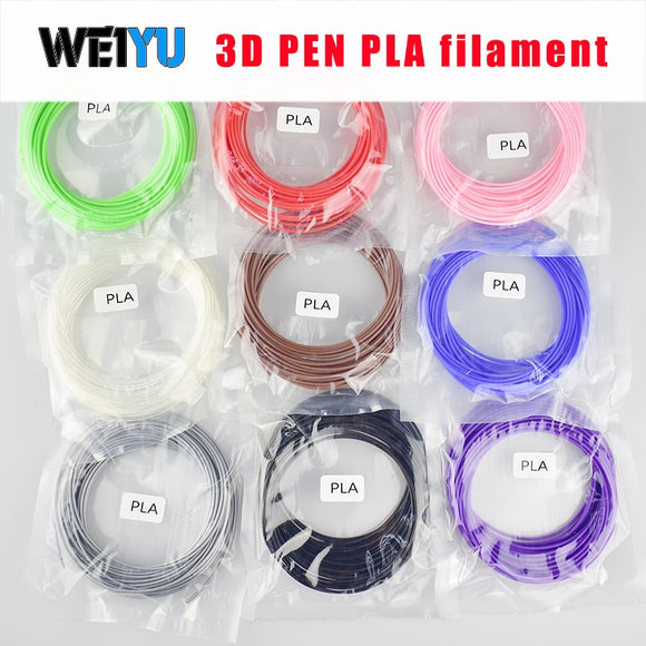 Weiyu Plastic Printer Filament for 3d Pen 5 Meter PLA