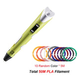 3D Pen DIY 3D Printing Pens with LCD Screen