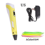 Rovtop 3D Printing Pen DIY 3D Pen Colorful Creative