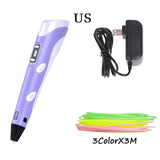 Rovtop 3D Printing Pen DIY 3D Pen Colorful Creative