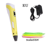 Rovtop 3D Printing Pen DIY 3D Pen Colorful Creative