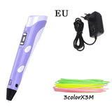 Rovtop 3D Printing Pen DIY 3D Pen Colorful Creative