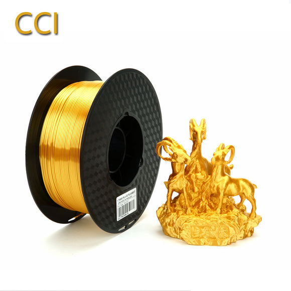 Silk pla gold 3d printer filament 1.75mm 1kg Silky shine golden 3d
