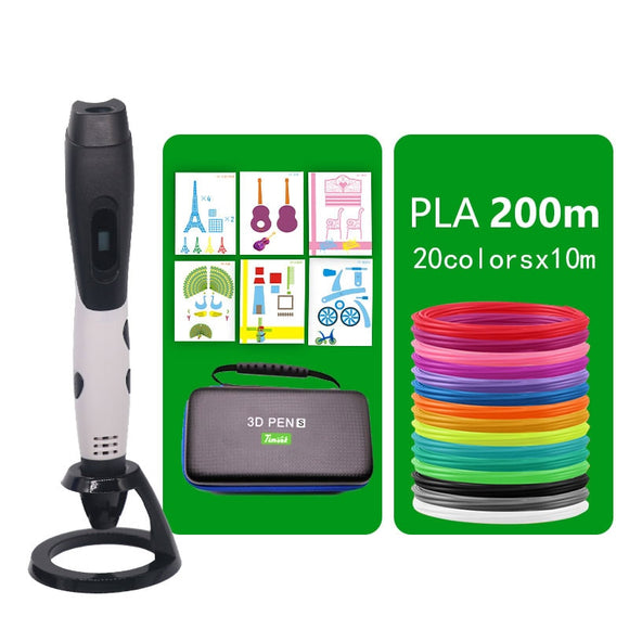 3d pen 3d tripe 1.75mm PLA filament Christmas gifts drawing with lcd screen