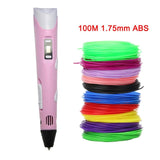 3D Pen Adjustable Speed Temperature 3D printing pen 1.75mm