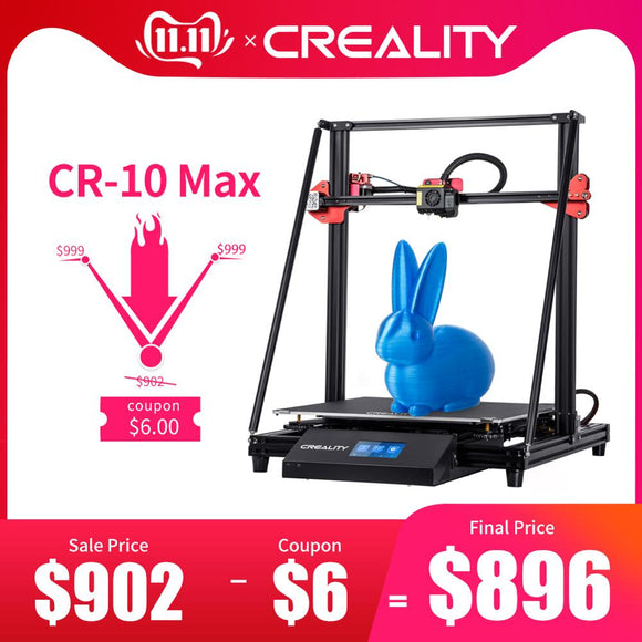 CREALITY 3D CR-10 Max BL Auto Leveling Sensor Printer 4.3inch Touch LCD Resume