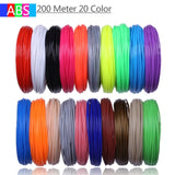 Use For 3D Printing Pen 200 Meters 20 Colors 1.75MM