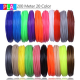 3D Pen PLA Filament 200 Meters 20 Colors 1.75MM