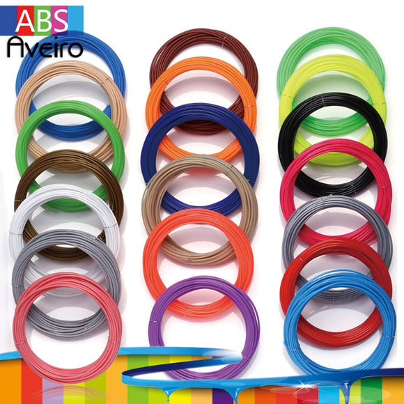 10 Meter Each Color 3D Pen Filament ABS 1.75mm Plastic