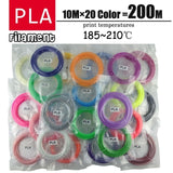 LIHUACHEN 3d pen filament PLA 1.75mm 20/30Colors 3D