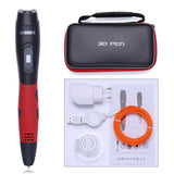 New Arrival Blue 3D Printing Pen With PLA Plastic Refill 3 D