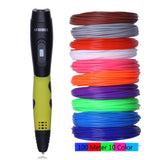 New Arrival Blue 3D Printing Pen With PLA Plastic Refill 3 D
