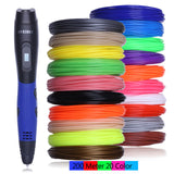 New Arrival Blue 3D Printing Pen With PLA Plastic Refill 3 D