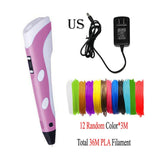 Dikale 3D Printing Pen 12V 3D Pen Pencil 3D