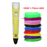 3D Pen Adjustable Speed & Temperature with 100m