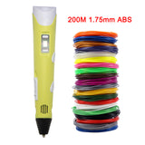 3D Pen Adjustable Speed & Temperature with 100m